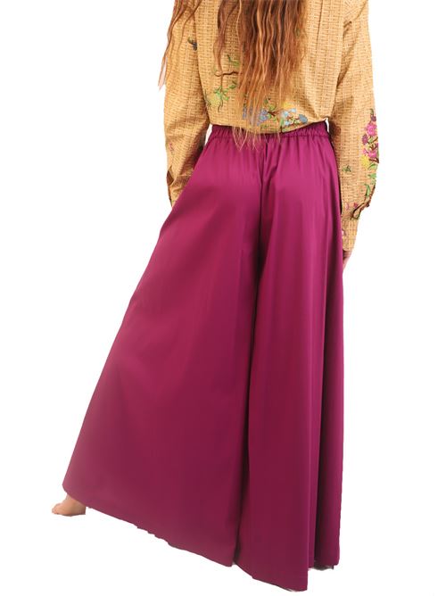Wine-colored palazzo pants Laboratorio Capri | P25M886MJVINO
